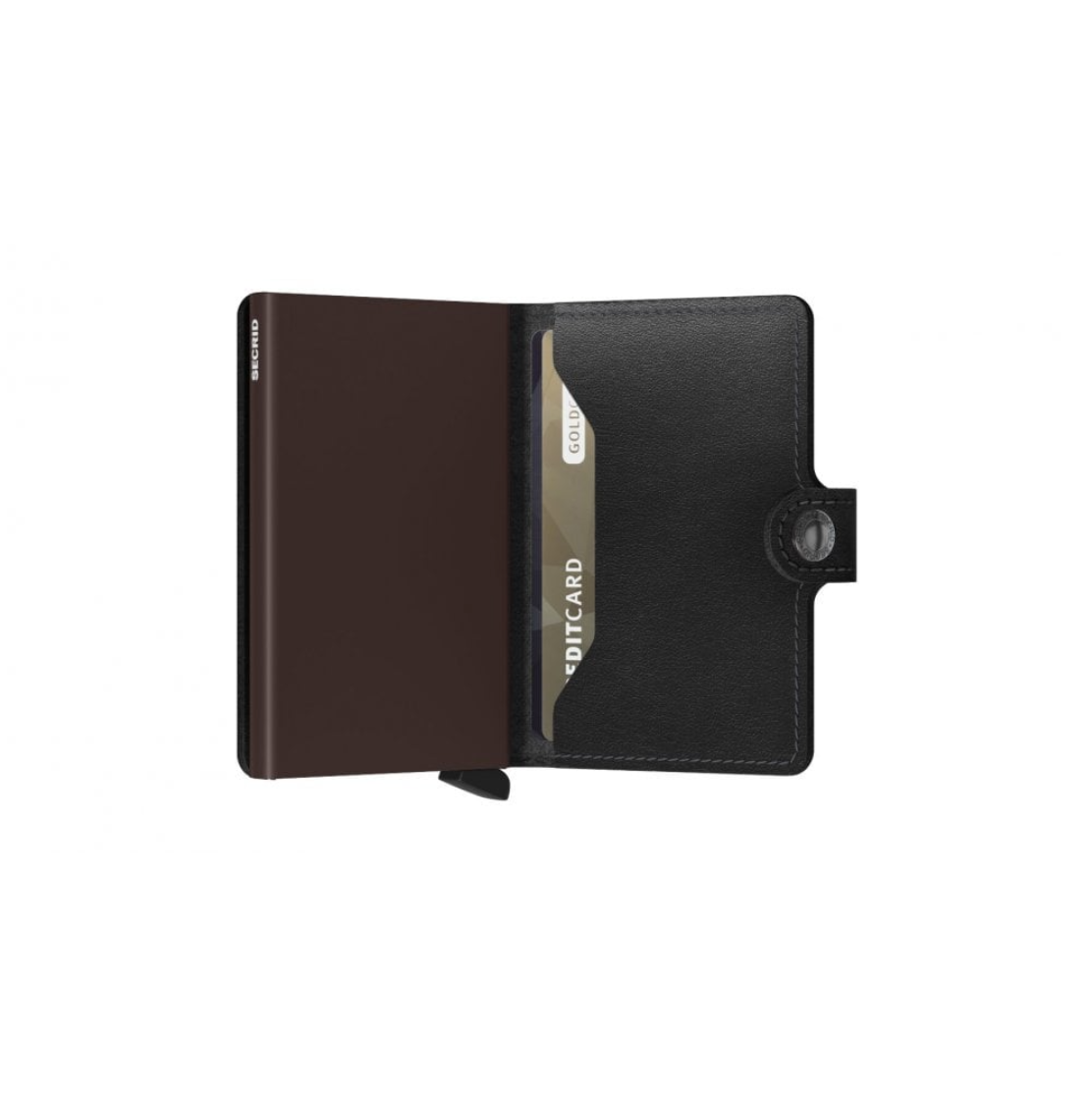 RFID Miniwallet Original - Black-Brown