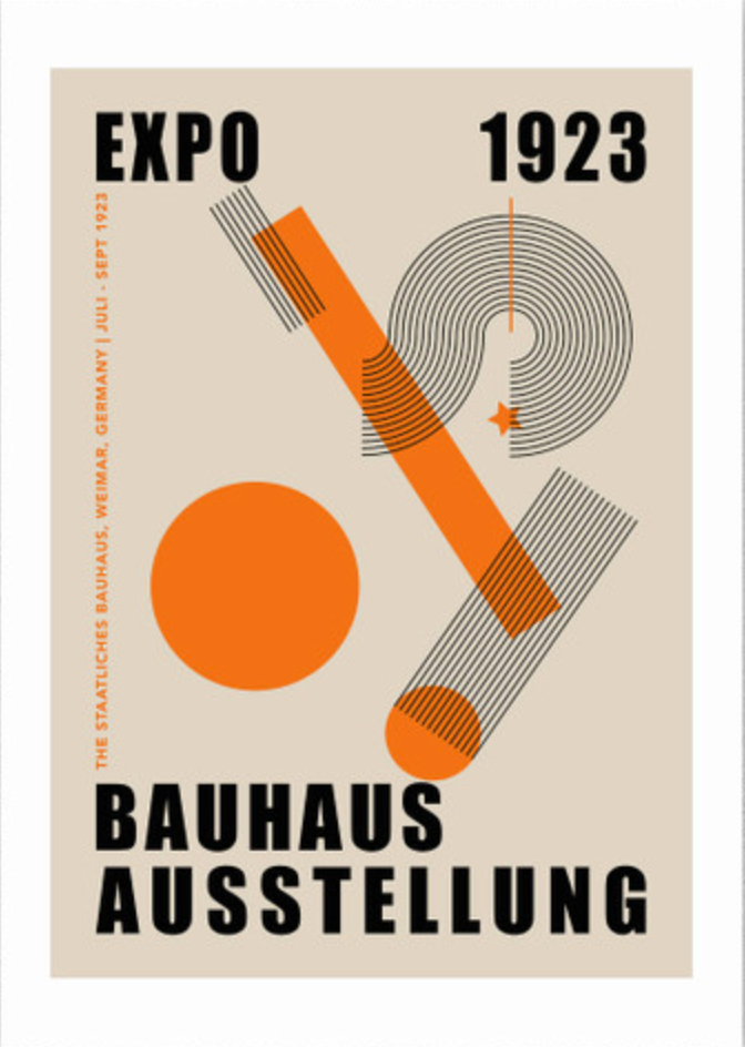 Bauhaus Orange Curves
