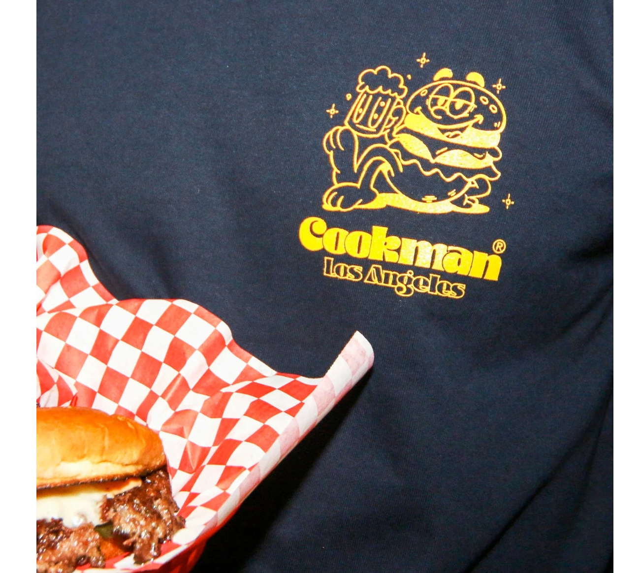 T-Shirt Cheers Burgers - Navy