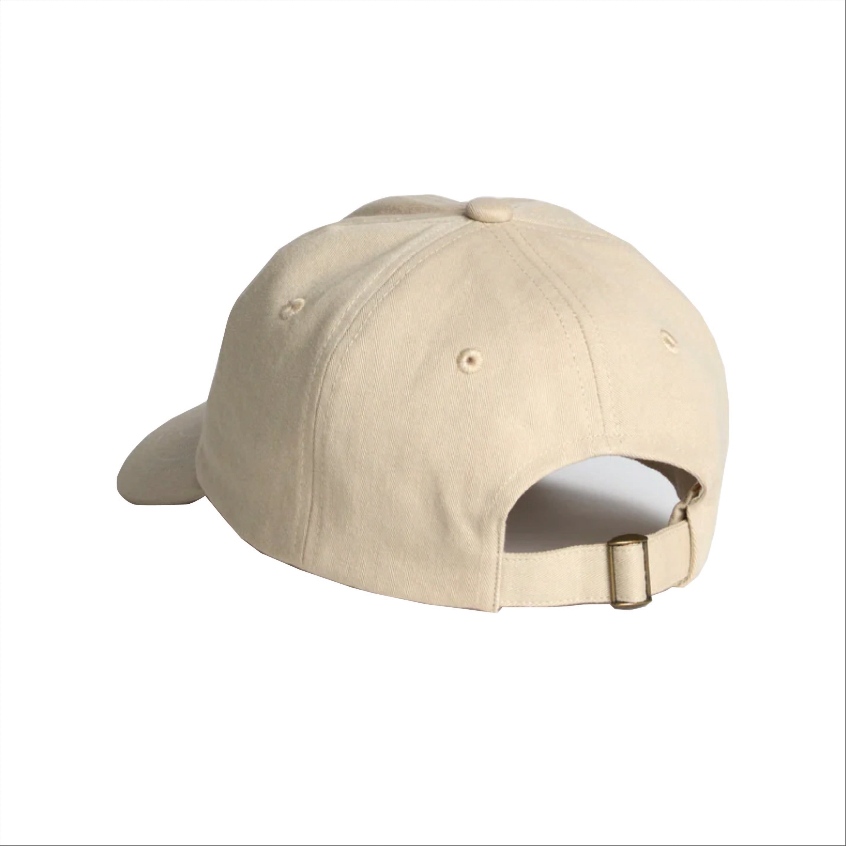Swan Logo Cotton Twill Cap - Light Khaki/Deep Blue