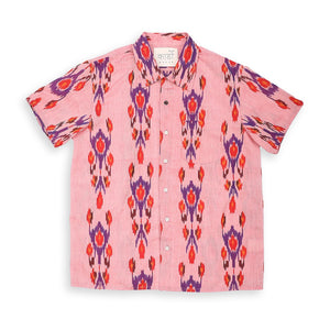 Kardo Chintan Short Sleeve Shirt - Ikat Pink