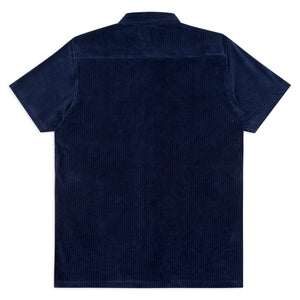 Oliver Spencer Lulworth Riviera Short Sleeve Jersey Shirt - Navy - Burrows and Hare