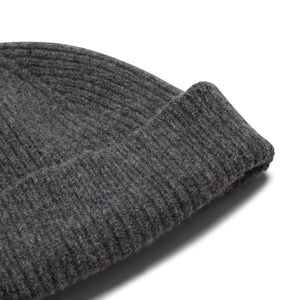 Burrows & Hare Wool Beanie Hat - Grey - Burrows and Hare