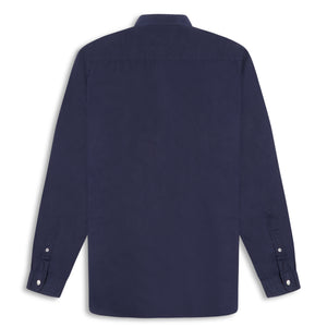 Oliver Spencer Eton Collar Shirt Abbott - Navy - Burrows and Hare