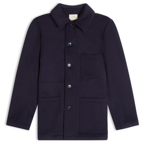 Burrows & Hare Wool Workwear Jacket - Dark Navy - Burrows and Hare