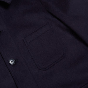 Burrows & Hare Wool Workwear Jacket - Dark Navy - Burrows and Hare