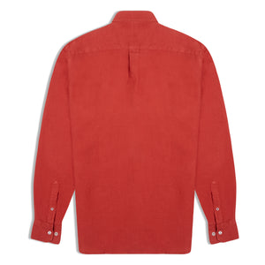 Burrows & Hare Linen Shirt - Rust - Burrows and Hare