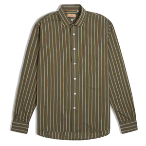 Burrows & Hare Stripe Shirt - Green - Burrows and Hare