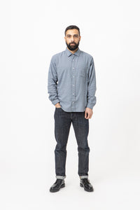 Burrows & Hare Gingham Shirt - Blue - Burrows and Hare