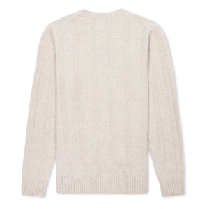 Burrows & Hare Seed Stitch Jumper - Wheat - Burrows and Hare
