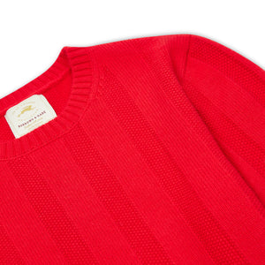 Burrows & Hare Seed Stitch Jumper - Red - Burrows and Hare