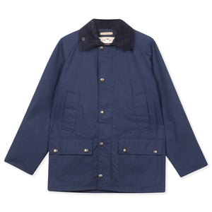 Burrows & Hare Trinity Wax Jacket - Navy - Burrows and Hare