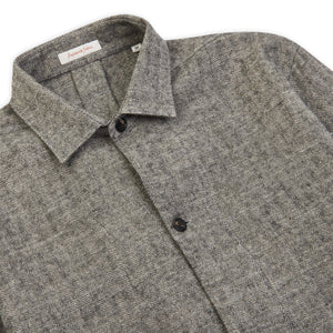 A.B.C.L. Kimi Shirt - Herringbone Grey - Burrows and Hare