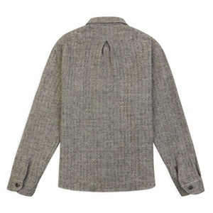 A.B.C.L. Kimi Shirt - Herringbone Grey - Burrows and Hare