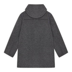 Burrows & Hare Water Repellent Wool Duffle Coat - Grey - Burrows and Hare