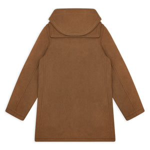 Burrows & Hare Water Repellent Wool Duffle Coat - Brown - Burrows and Hare