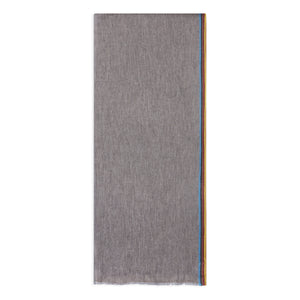 Burrows & Hare Cashmere & Merino Wool Scarf - Taupe Stripe