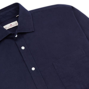 Burrows & Hare Flannel Shirt - Navy