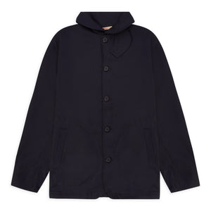Burrows & Hare Twill Shawl Collar Jacket - Navy - Burrows and Hare