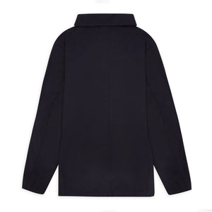 Burrows & Hare Twill Shawl Collar Jacket - Navy - Burrows and Hare