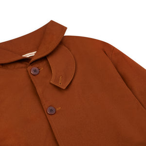 Burrows & Hare Twill Shawl Collar Jacket - Ochre - Burrows and Hare