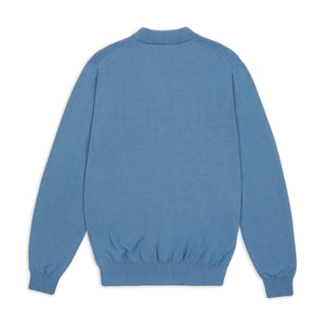Burrows & Hare Mock Turtle Neck - Blue