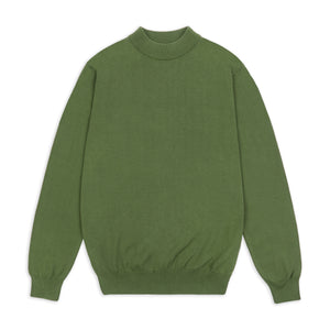 Burrows & Hare Mock Turtle Neck - Light Green