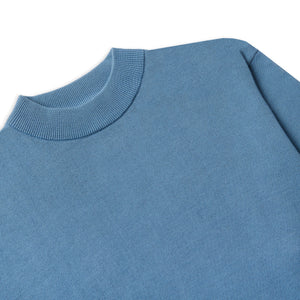 Burrows & Hare Mock Turtle Neck - Blue