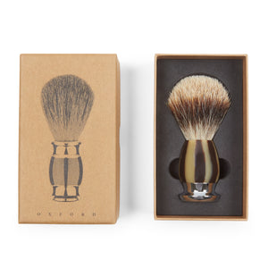 Burrows & Hare Silvertip Badger Bristle Shaving Brush - Resin - Burrows and Hare