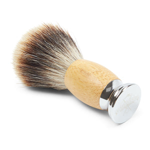Burrows & Hare Silvertip Badger Bristle Shaving Brush - Wood - Burrows and Hare