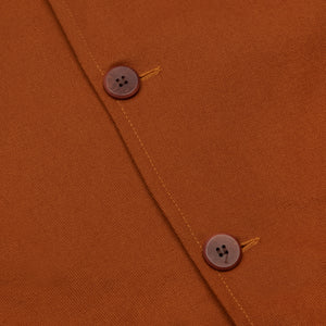 Burrows & Hare Twill Shawl Collar Jacket - Ochre - Burrows and Hare