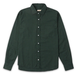 Burrows & Hare Gingham Shirt - Green - Burrows and Hare