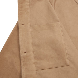 Burrows & Hare Moleskin Workwear Jacket - Beige - Burrows and Hare