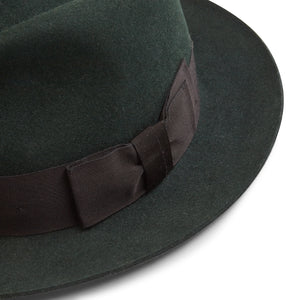 Christys' Bond Fur Trilby Hat - Moss - Burrows and Hare