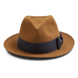 Christys' Bond Fur Trilby Hat - Brown - Burrows and Hare