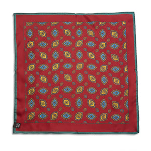 Burrows & Hare Pocket Hanky - Paisley Red - Burrows and Hare