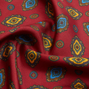 Burrows & Hare Pocket Hanky - Paisley Red - Burrows and Hare