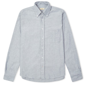 Burrows & Hare Flannel Button-down Shirt - Grey - Burrows and Hare