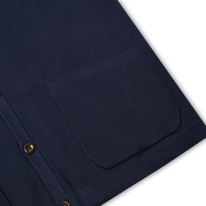 Burrows & Hare Sleeveless Cardigan - Navy - Burrows and Hare