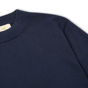 Burrows & Hare Mock Turtle Neck - Navy - Burrows and Hare