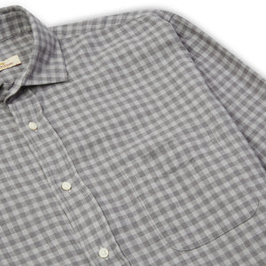 Burrows & Hare Gingham Shirt - Grey - Burrows and Hare
