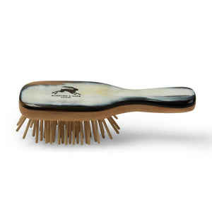 Burrows & Hare Natural & Sustainable Beechwood & Horn Pocket Hairbrush - Burrows and Hare
