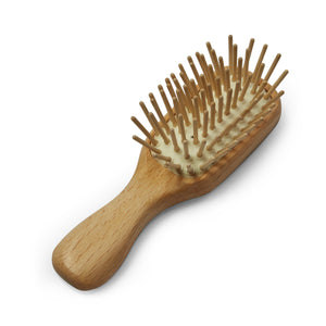 Burrows & Hare Natural & Sustainable Beechwood & Horn Pocket Hairbrush - Burrows and Hare