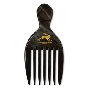 Burrows & Hare Horn Afro Comb - Burrows and Hare