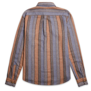 Burrows & Hare Over Shirt - Stripe Blue/Sand - Burrows and Hare