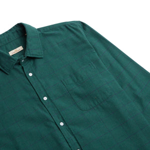 Burrows & Hare Large Check Shirt - Green - Burrows and Hare