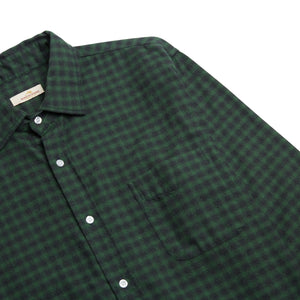 Burrows & Hare Gingham Shirt - Green - Burrows and Hare