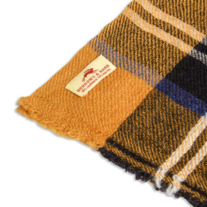 Burrows & Hare Cashmere & Merino Wool Scarf - Tartan Yellow - Burrows and Hare