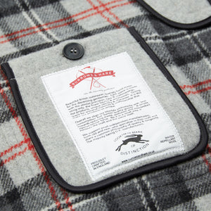 Burrows & Hare Water Repellent Wool Duffle Coat - Light Grey - Burrows and Hare
