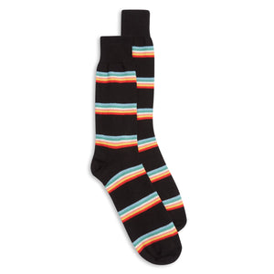 Burrows & Hare Rainbow Socks - Black - Burrows and Hare